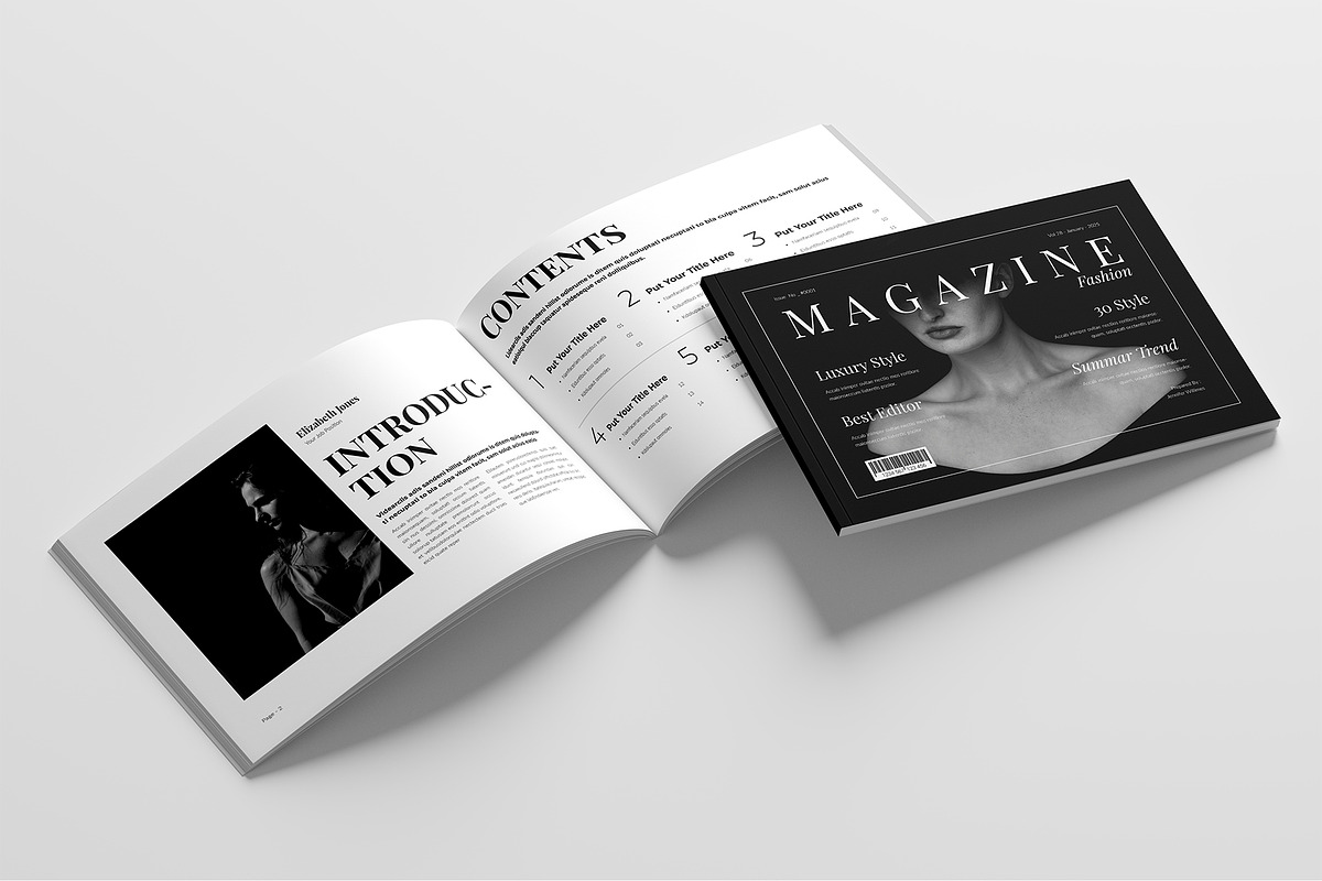 Magazine Template Landscape, a Magazine Template by Cleffon_Graphic_Studio (Photo 2 of 11)