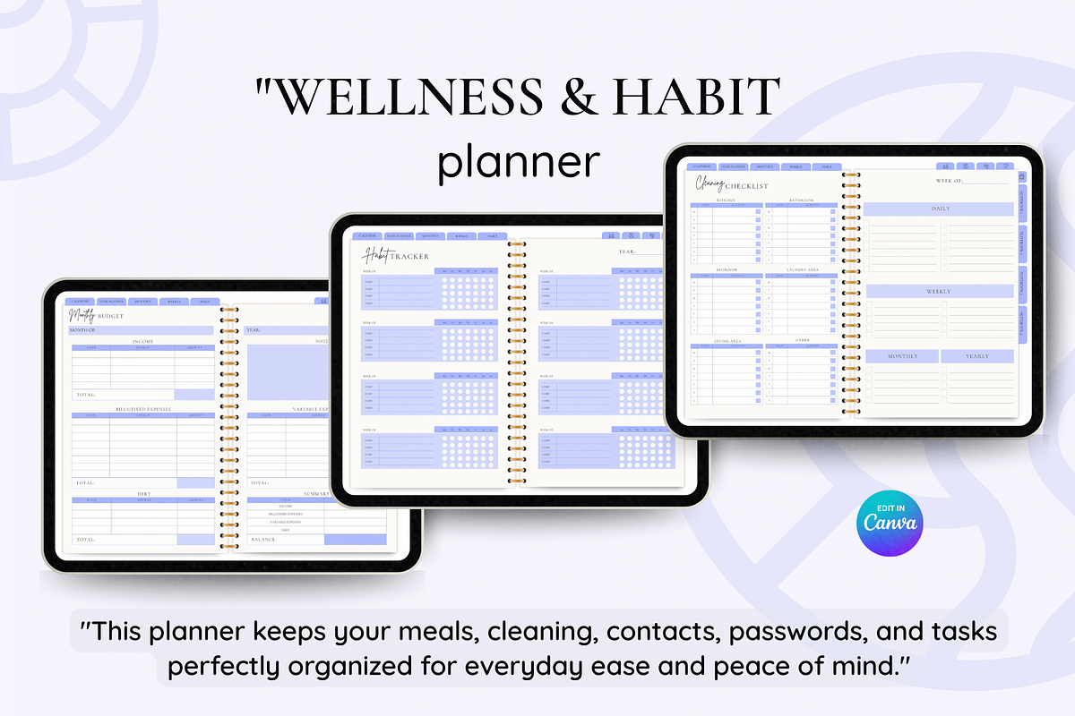 Undated Digital Planner, a Templates & Theme by LumusStudio (Photo 5 of 7)