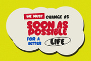 Lirast Qent Handmade Bubble Display, a Handwritten Font by Maulana Creative (Thumbnail 6 of 7)