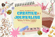 Retro Pastel Scrapbook Journal Kit, an Object Graphic by DreamoraArt (Thumbnail 1 of 13)