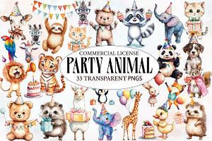 Party Animal Clipart, an Illustration by Designworld