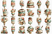 Whimsical Summer Ice Cream Clipart, an Illustration by Craft Nest (Thumbnail 6 of 12)