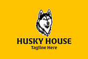 Husky House Logo, an Animal Illustration by Kaushal Jangid (Thumbnail 3 of 5)