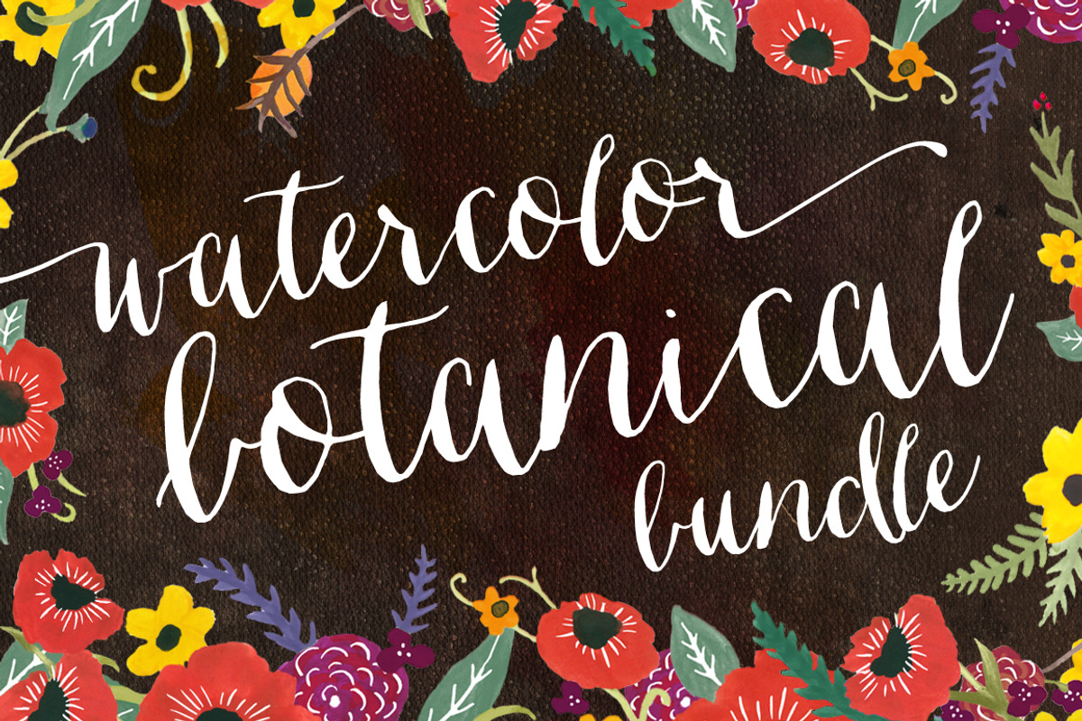 Watercolor Botanical Graphic Bundle, an Illustration by Magpie Paper Works (Photo 1 of 5)