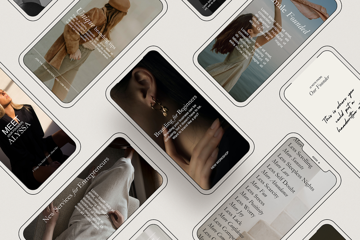 Aesthetic Social Media Templates pt2, a Social Media Template by Brand & Bloom