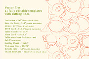 Peach summer wedding templates set, a Stationery Template by Garden in frame (Thumbnail 3 of 10)
