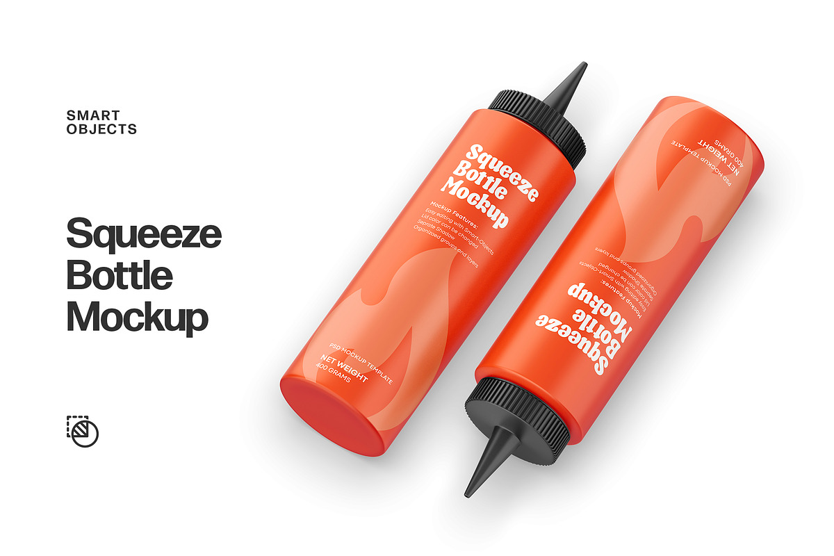 Plastic Squeeze Bottle Mockup, a Packaging Mockup by Dev.Rawat21 (Photo 1 of 7)