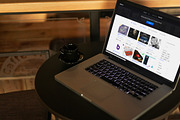 MacBook Pro Photo Realistic Mockup, a Cups & Container Mockup by NOMAD THEME (Thumbnail 3 of 5)