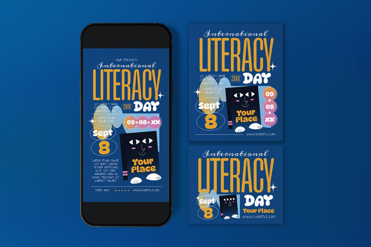 International Literacy Day Flyer preview 3
