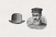 Black & White Steampunk Clip Art, a Transportation Illustration by Patterns for Dessert (Thumbnail 5 of 7)