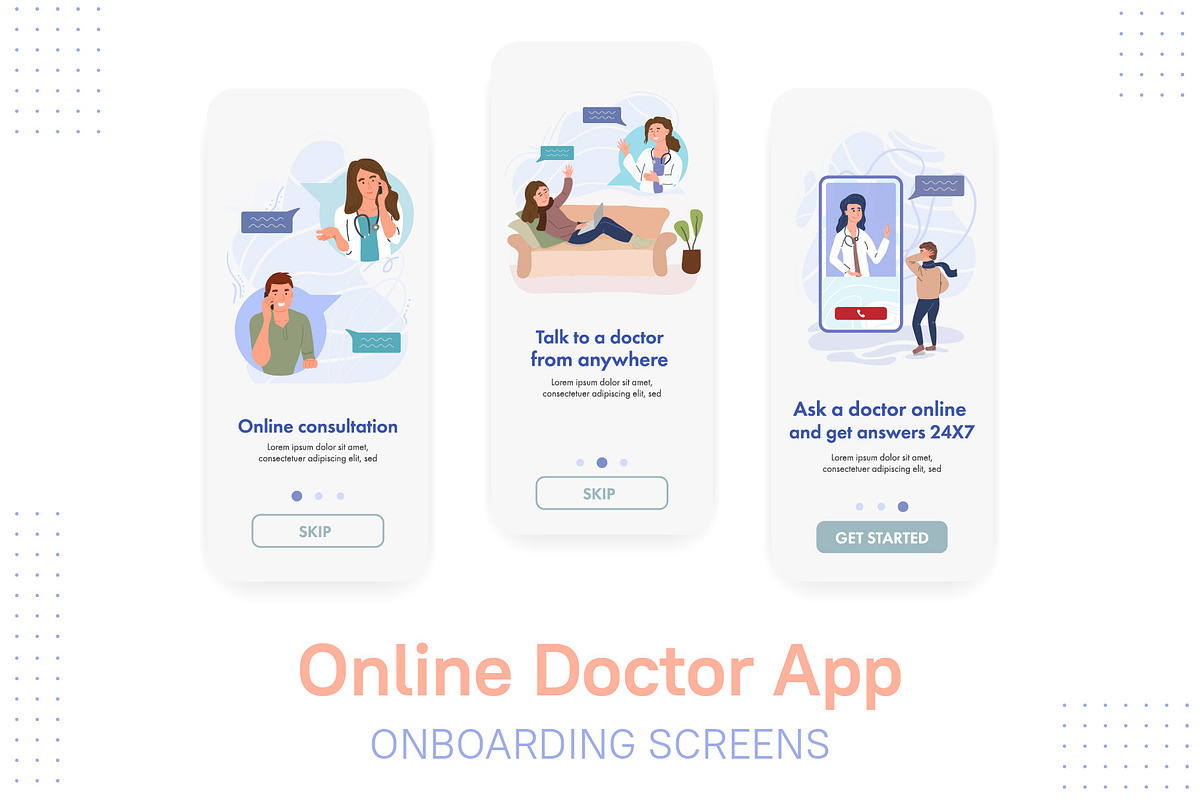 Online Doctor Medicine illustration, a Healthcare Illustration by Tori Design (Photo 4 of 5)