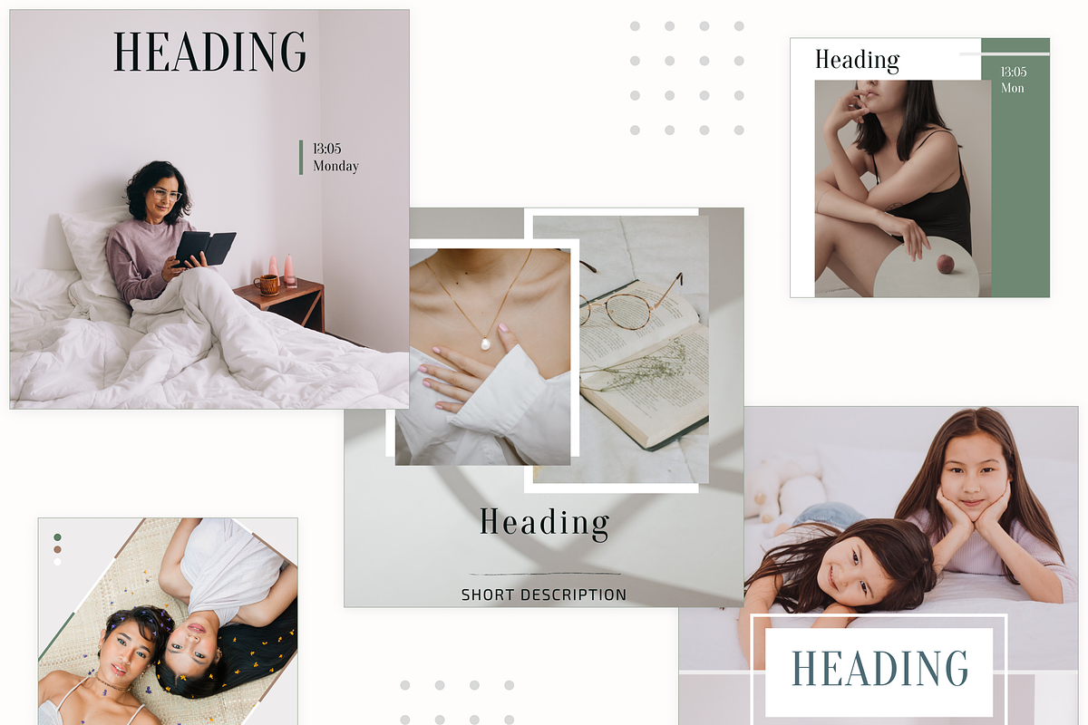 30 Canva Instagram Templates (Feed), a Social Media Template by KaluginaWEB (Photo 3 of 7)