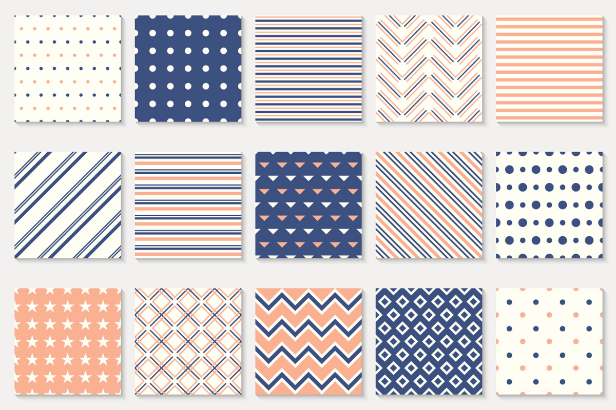 45 geometric seamless patterns, a Pattern Graphic by Vodoleyka (Photo 3 of 10)