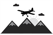 Adventure Plane Mountain Bundle, an Illustration by hafijul (Thumbnail 9 of 9)