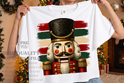 Vintage Stripes Nutcracker Xmas PNG, a Seasonal Illustration by Libby Wishes (Thumbnail 1 of 4)