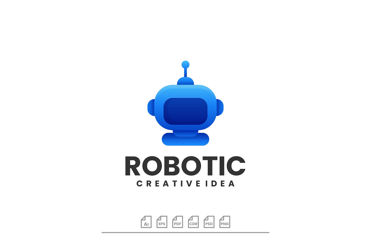 Logo Robotic Gradient Colorful Style, a Branding & Logo Template by ARIF22GANTENG