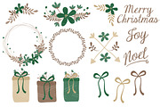 Emerald Christmas Wreath Clipart, an Illustration by Amanda Ilkov (Thumbnail 3 of 5)