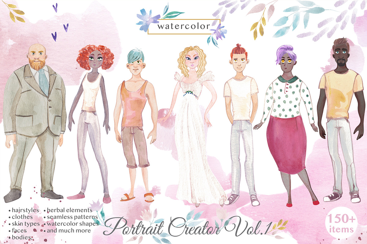 Watercolor Bundle + Font, a Seasonal Illustration by Flo Sacred Art (Photo 13 of 25)