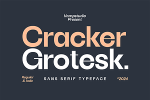 Cracker Grotesk Sans Serif Typeface