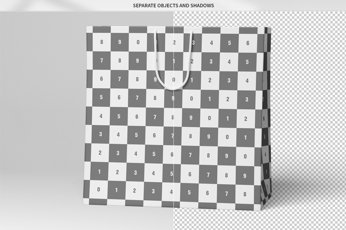 Medium Cardboard Shopping Bag MockUp, a Packaging Mockup by MassDream (Photo 8 of 9)