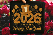 Faux Yarn Happy New Year 2026 PNG, an Illustration by Craft Nest (Thumbnail 2 of 7)