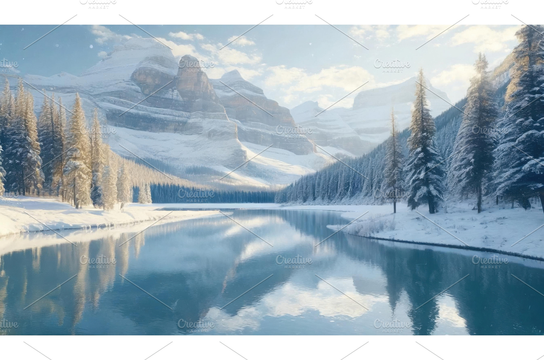 Snow-covered landscape with pine, a Nature Photo by Igor Tichonow