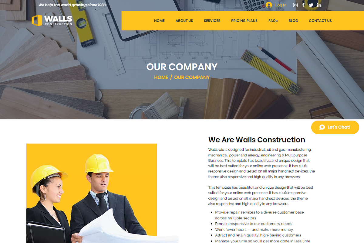 Wix Theme - Construction Company, a Wix Template by Wix Creative Themes (Photo 3 of 4)