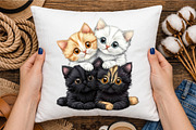 Whimsy Kittens Clipart Bundle, a Seasonal Illustration by designcity5 (Thumbnail 4 of 5)