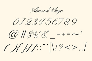 Almonds Sage Handwriting Script