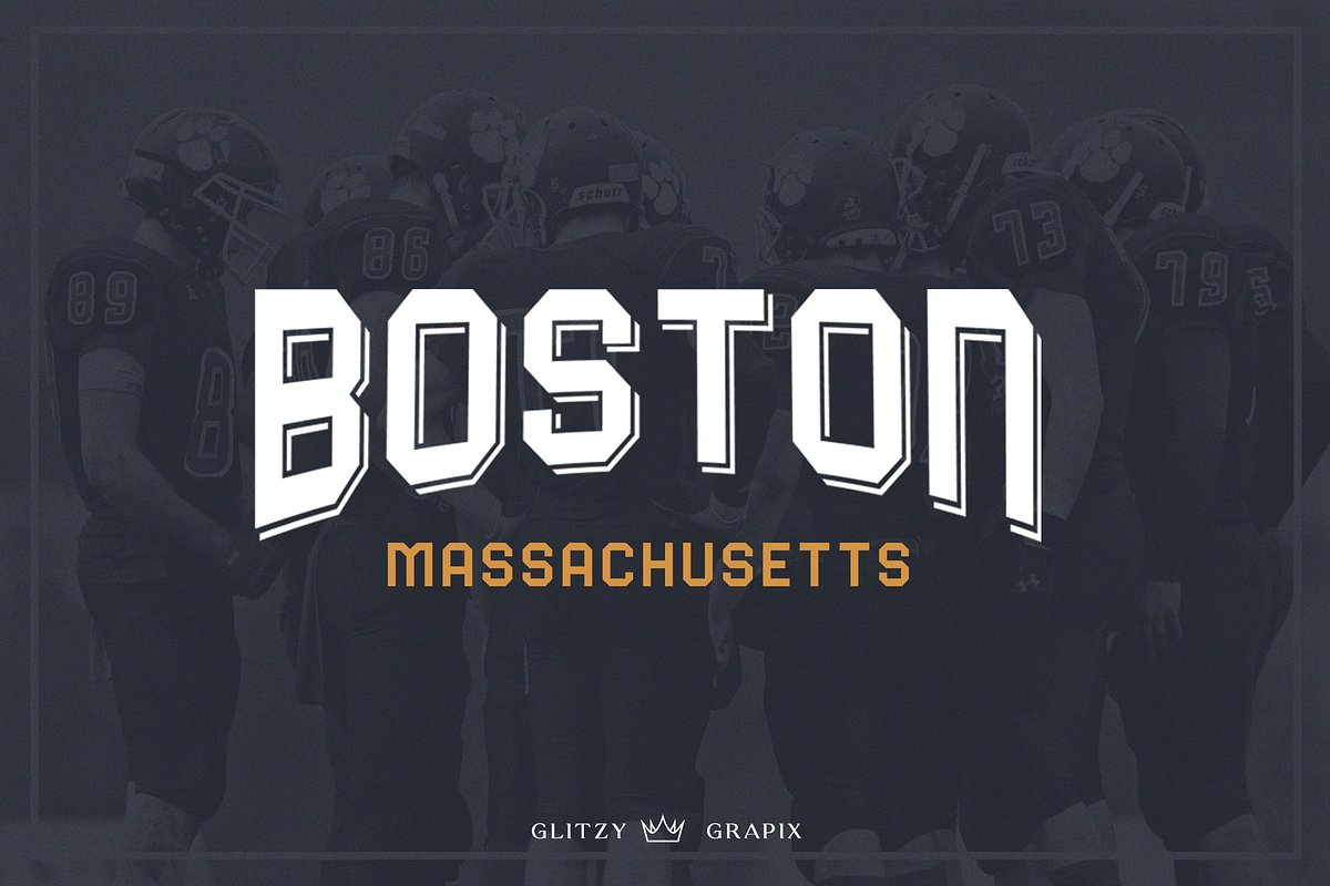 College Illusion Display Typeface, a Font by GlitzyGrapix (Photo 3 of 13)