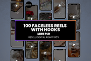 100 Faceless Reels Videos + Hooks, a Social Media Template by Design By Hira (Thumbnail 2 of 9)