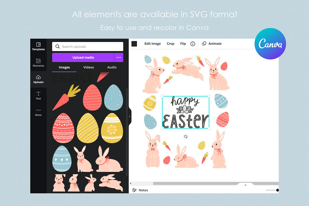 Easter & Spring. Cards and patterns, a Seasonal Illustration by Valeria Soloveva (Photo 7 of 15)