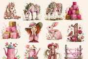 PINK 1ST RODEO CLIPART PACK, a Person Illustration by Daring Digies (Thumbnail 5 of 10)