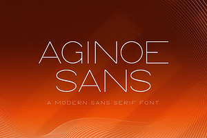 Aginoe - Modern Sans Serif Font