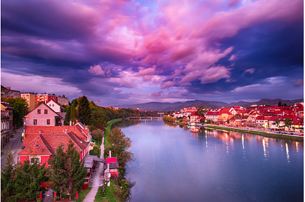 Sunrise at Maribor, an Architecture Photo by Nature and travel
