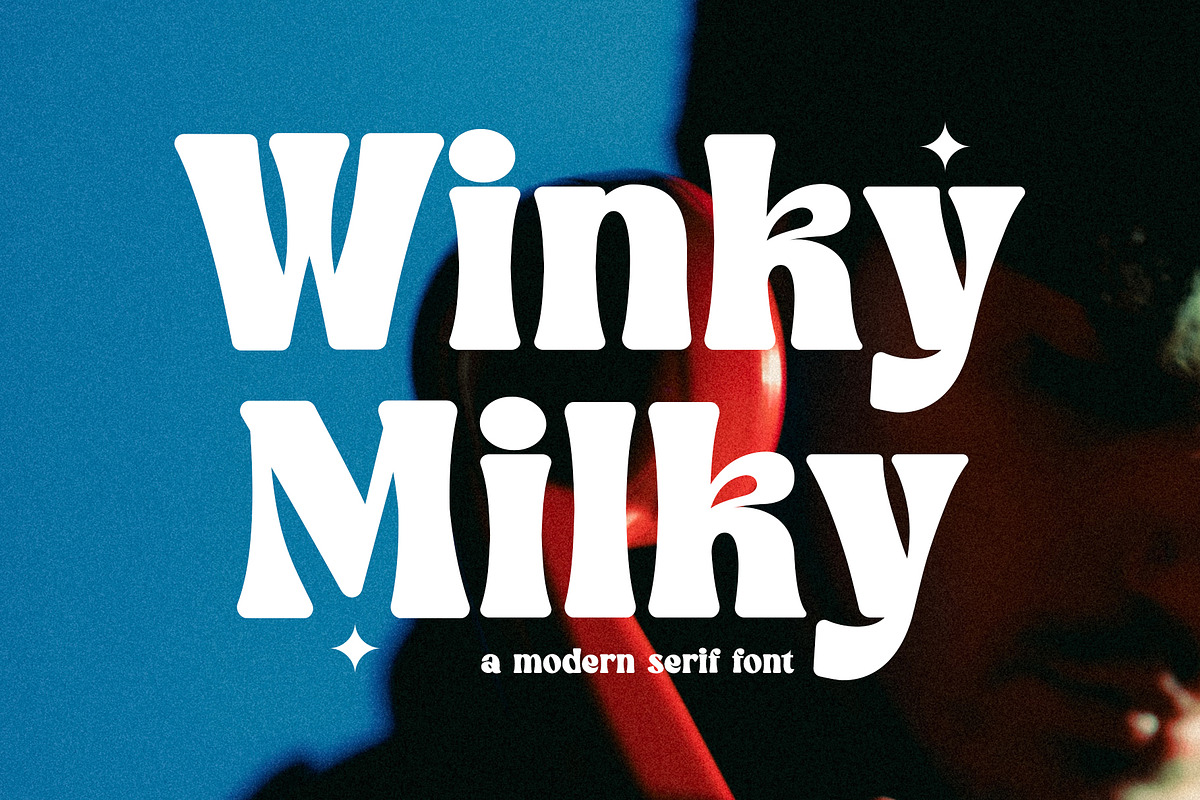 Winky Milky Serif Font, a Serif Font by Graphicxell (Photo 1 of 11)