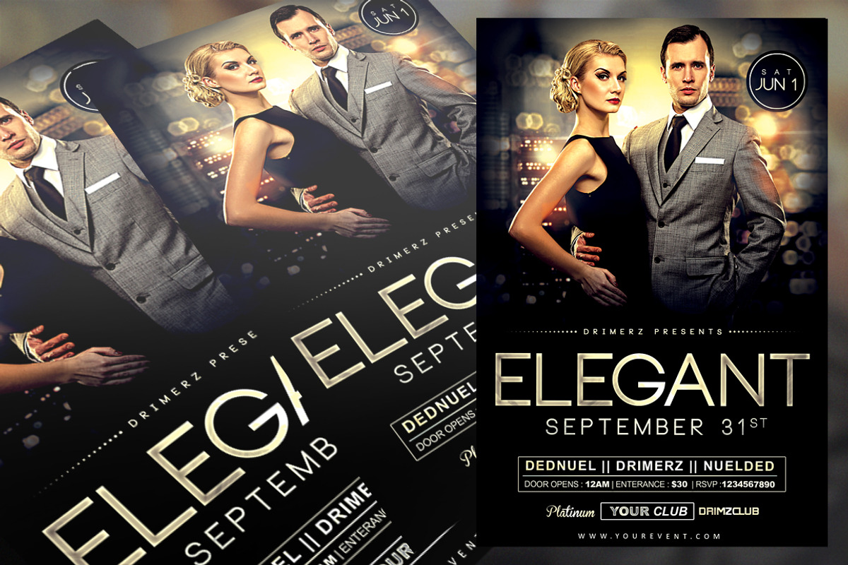 Elegant Flyer, a Flyer Template by drimerz