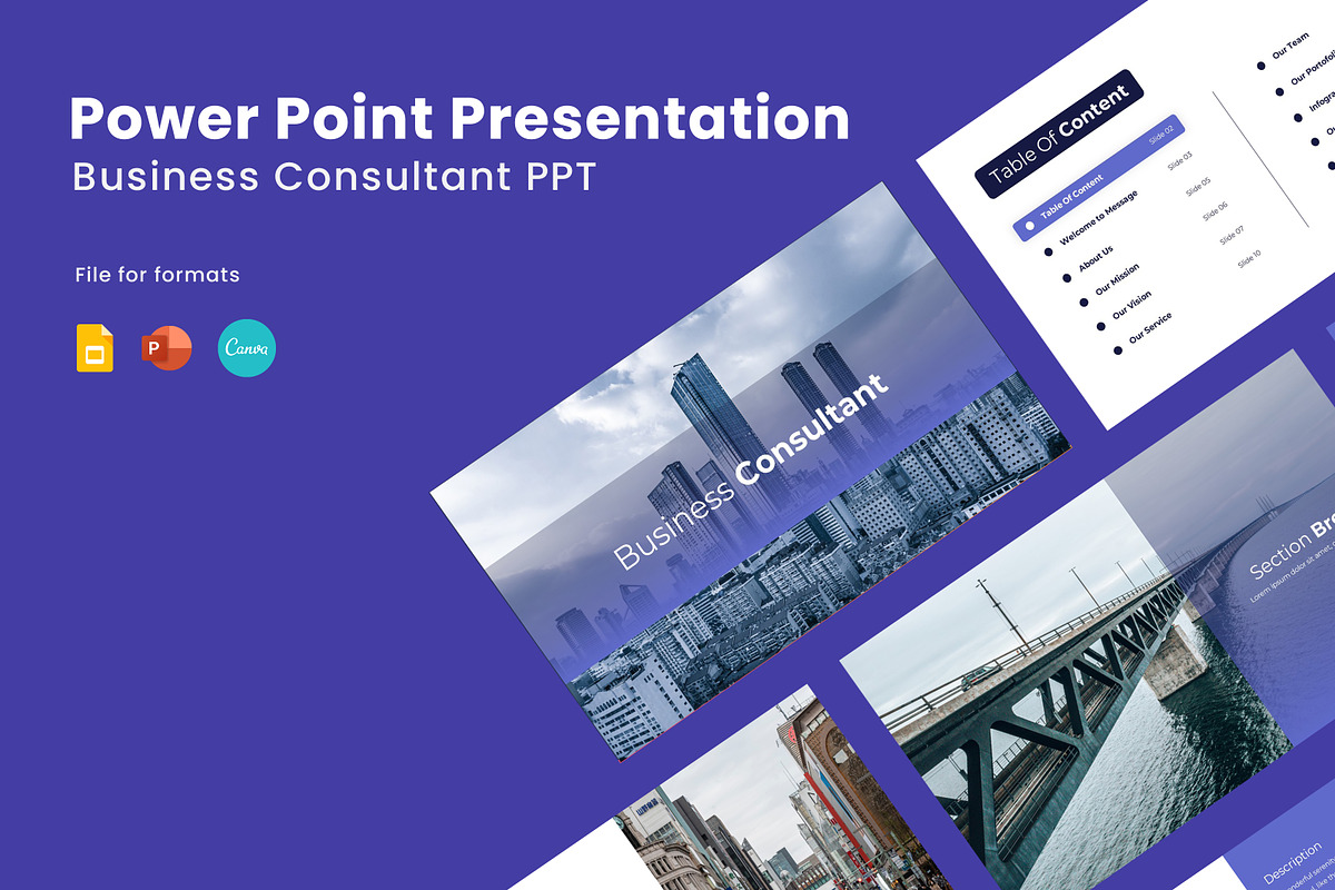 Business Consultant - PPT Template, a Presentation Template by Recreative (Photo 1 of 6)