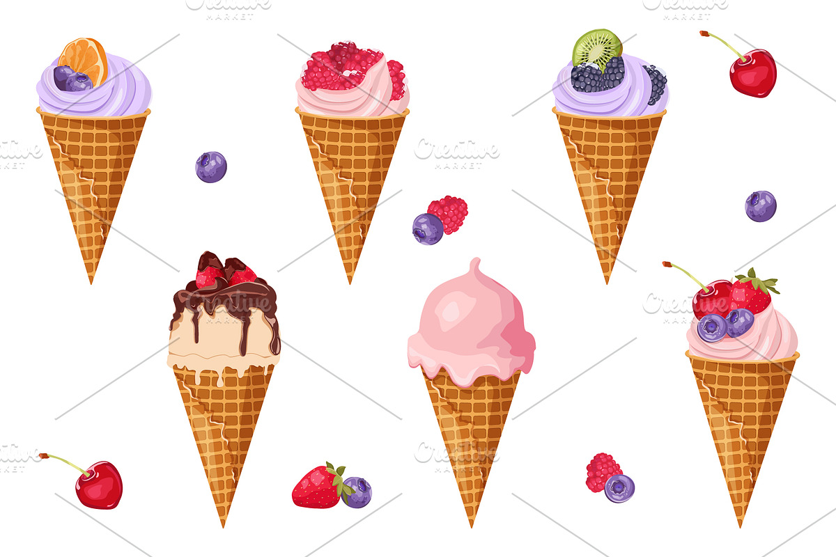 A set of sweet desserts, an Object Graphic by artdemidova (Photo 5 of 9)