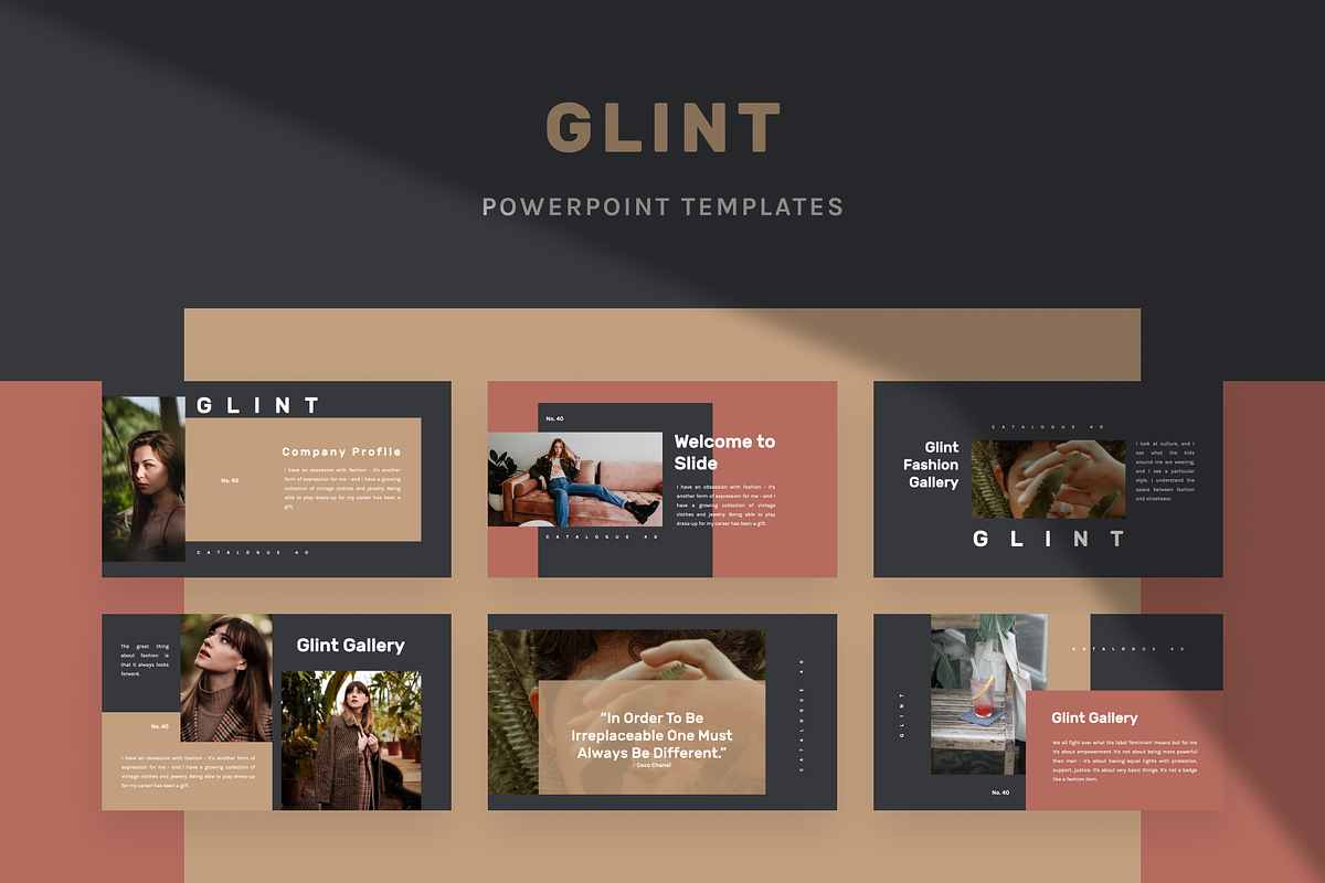 Glint Creative PowerPoint Template, a Presentation Template by uiplus (Photo 1 of 5)