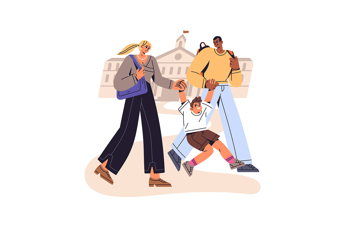 Kids back to school concept set, an Education Illustration by PaperTrident (Photo 8 of 9)