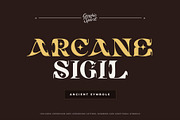 Arcane Sigil Decorative Font, a Handwritten Font by Graphic Spirit (Thumbnail 1 of 8)