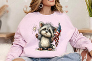 Whimsical 4th of July Animals PNG, a Seasonal Illustration by Canvas Craft (Thumbnail 5 of 7)