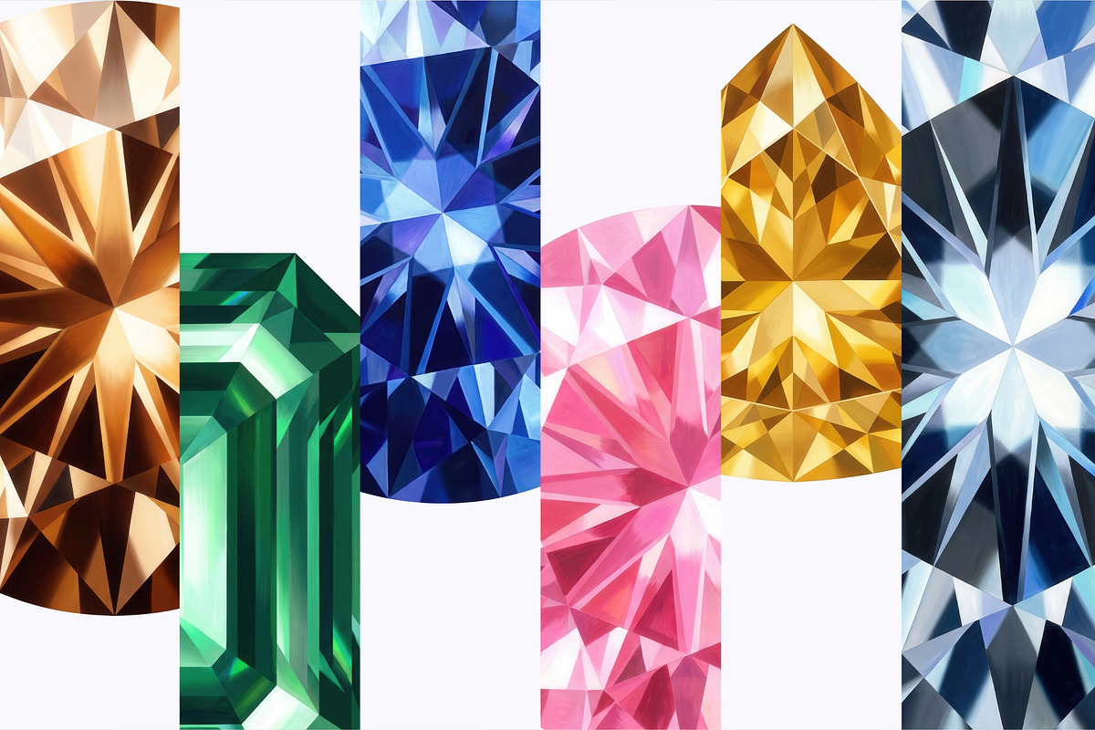 Gemstone Graphics Set, an Object Graphic by Polli Deeva (Photo 10 of 11)