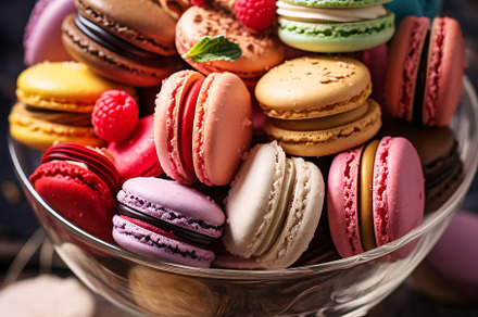 colorful macaroons in a vase, a Food & Drink Photo by OlgaPilnik