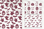 Halloween Seamless Patterns, a Seasonal Illustration by Mari_Caliart (Thumbnail 5 of 15)