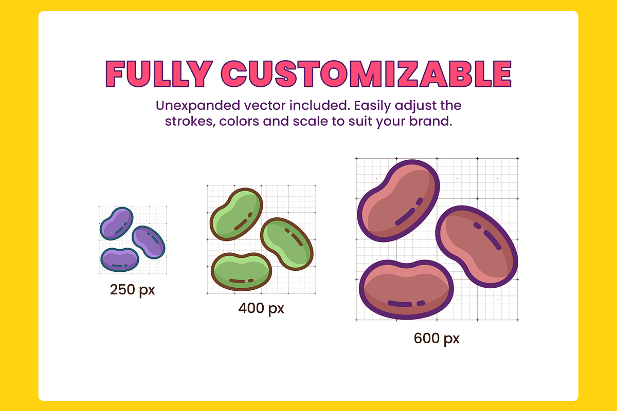 50 Vegetable Produce Icons, a Solid Icon by Flat Icons (Photo 3 of 7)