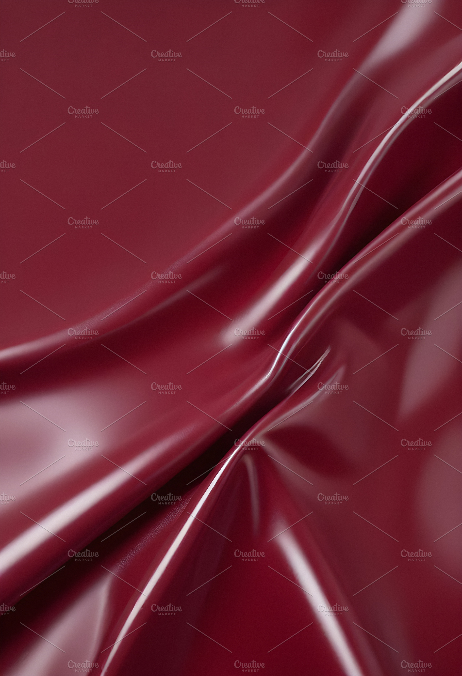 A close-up of deep red glossy leather fabric with soft, flowing folds illuminat, a Background Photo by Kzara Visual Concepts