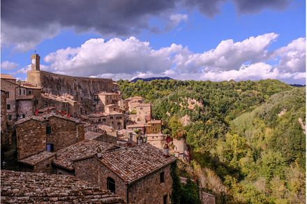 Beautiful medieval italian town with, an Architecture Photo by reisegraf.ch