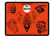 Death - Tattoo Flash Stamp Set, a Brush Add-On by LA Studio Sthlm (Thumbnail 2 of 3)